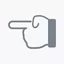 Иконка «Палец указывает влево»