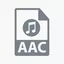 Иконка «Документ формата AAC»