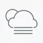 Иконка «Переменная облачность, Туман, Полнолуние»