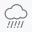 Иконка «Погода, ливень»