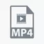 Иконка «Документ формата MP4»